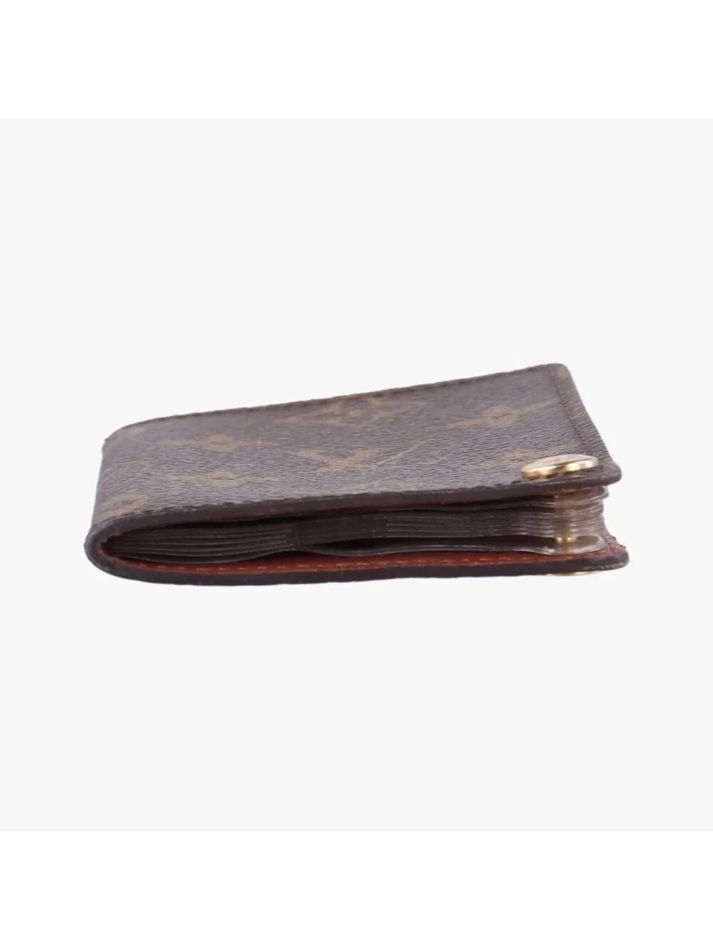 Louis Vuitton Porto Cartes Credit Pression Monogram Brown Canvas Card Holder